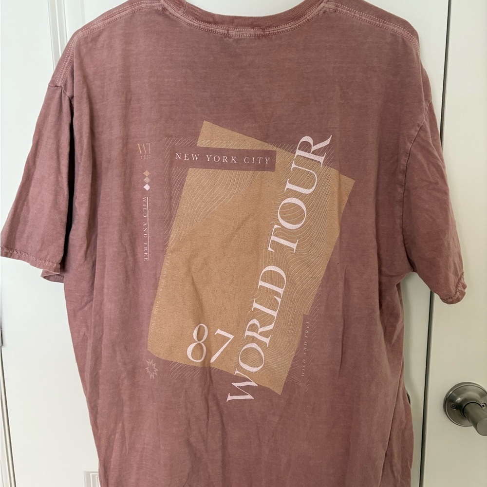 PrettyLittleThing 1987 Graphic Tee - Dusty Pink - Picture 2 of 3